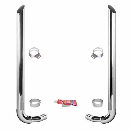 BESTfit 7 X 114 Inch Miter Cut Exhaust Kit W/ K180-14764 Elbow For Kenworth T600, T800, W900B/L