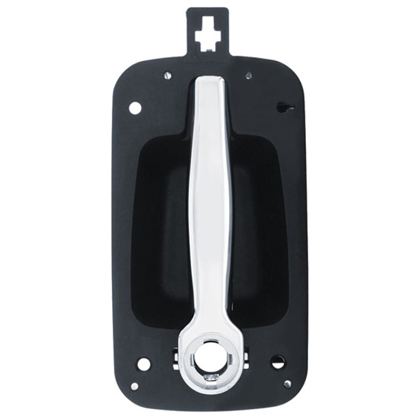 BESTfit Chrome Exterior Door Handle W/ Black Base, Driver Side For International