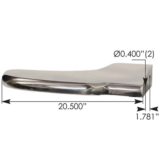 BESTfit Front Fender Support Bracket Step - Passenger Side L85-6036R, For Peterbilt 388, 389, 389 Glider