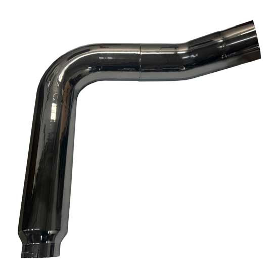 BESTfit Chrome Tapered Top Exhaust Elbow Passenger Side W/ Multi Bend Design, 7 OD Inlet & 5 OD Outlet For Kenworth W900L/B AeroCab W/ 40 Inch Steps