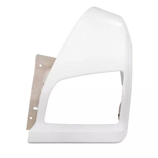White Driver Side Fiberglass Hood Fender Assembly 75 Inch Length X 21 1/2 Inch Width X 25 1/2 Inch Height For Kenworth T880