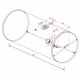 BESTfit Aluminum Fuel Tank 135 Gallon- 24.5 X 66 Inch- Rear Fill W/ Rear Manifold- Driver Side  For Kenworth