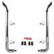 BESTfit 7-5 X 108 Inch Chrome Exhaust Kit W/  Bull Hauler Turn Top Stack  Long Drop Elbows No Tee Peterbilt (2005-Newer) 55 Inch Standard Spool Non-Unibilt