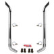 BESTfit 8-5 X 96 Inch Chrome Exhaust Kit W/  Bull Hauler Turn Top Stack  OE Style Elbows  Peterbilt (1987-2003) 52 Inch Quiet Spools Non-Unibilt