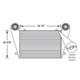 BESTfit Charge Air Cooler Kit 30 X 22.5 Inch For International 8100, 8200, 8300, 9200 & 9400