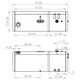 BESTfit Aluminum Split Tank 92 Gallon Fuel- Rear Fill/ 58 Gallon Hydraulic- Front Fill- 26 X 72 Inch W/ Early Style Manifold- Passenger Side For Peterbilt