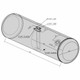 BESTfit Aluminum Fuel Tank 135 Gallon- 26 X 66 Inch- Rear Fill W/ New Style Manifold- Driver Side For Peterbilt