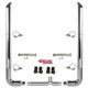BESTfit 8 To 5 X 108 Inch Chrome Exhaust Kit With Miter Stacks, Long 90s, Quiet Spool & Tapered Y-Pipe  For Peterbilt 378, 379, 389