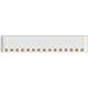 BESTfit 18 Inch Chrome Texas Rolled End Bumper W/ 15 Round 2 Inch Amber/Clear LED Lights