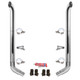 BESTfit 6-5 X 102 Inch Chrome Exhaust Kit W/  West Coast Turn Top Stack  OE Style Elbows  Peterbilt (2005-Newer) 55 Inch Standard Spool Only Unibilt
