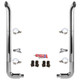 BESTfit 8-5 X 120 Inch Chrome Exhaust Kit W/  West Coast Turn Top Stack  Long Drop Elbows No Tee Peterbilt (2005-Newer) 55 Inch Quiet Spools Unibilt