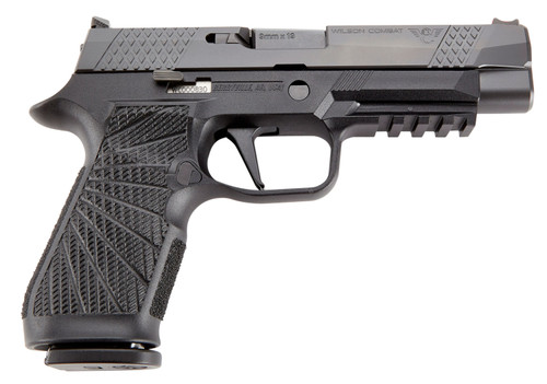 Wilson Combat/Sig Sauer P320 9mm Full Size Flat Trigger Black 17+1