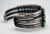 Early Zuni Snake Eye Turquoise Row Bracelet INGOT Silver Vintage