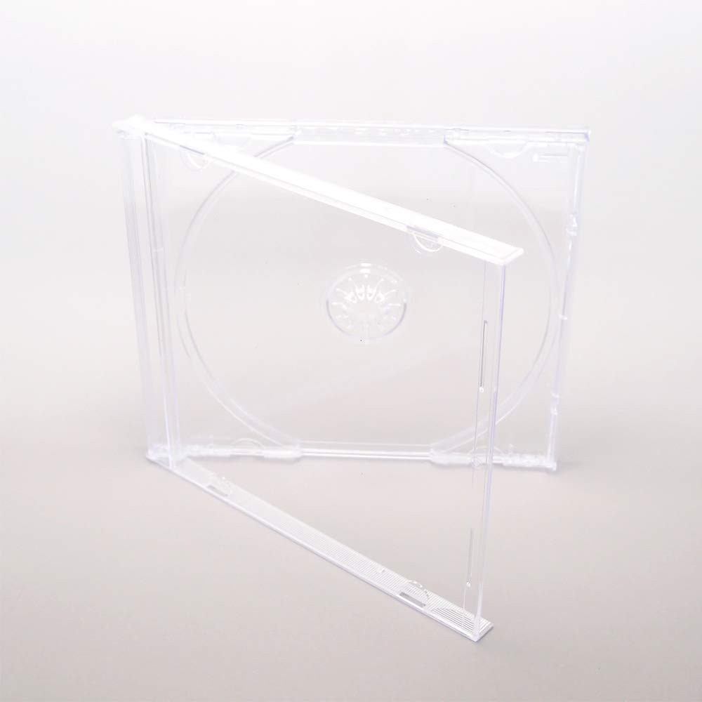 10.4 mm Standard Single Clear CD Jewel Case with Assembled Clear Tray