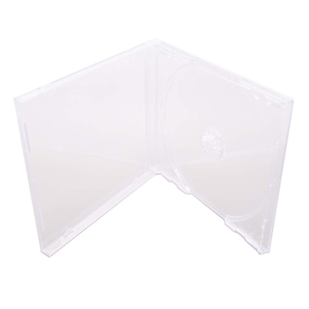 10.4 mm Standard Single Clear CD Jewel Case with Assembled Clear Tray
