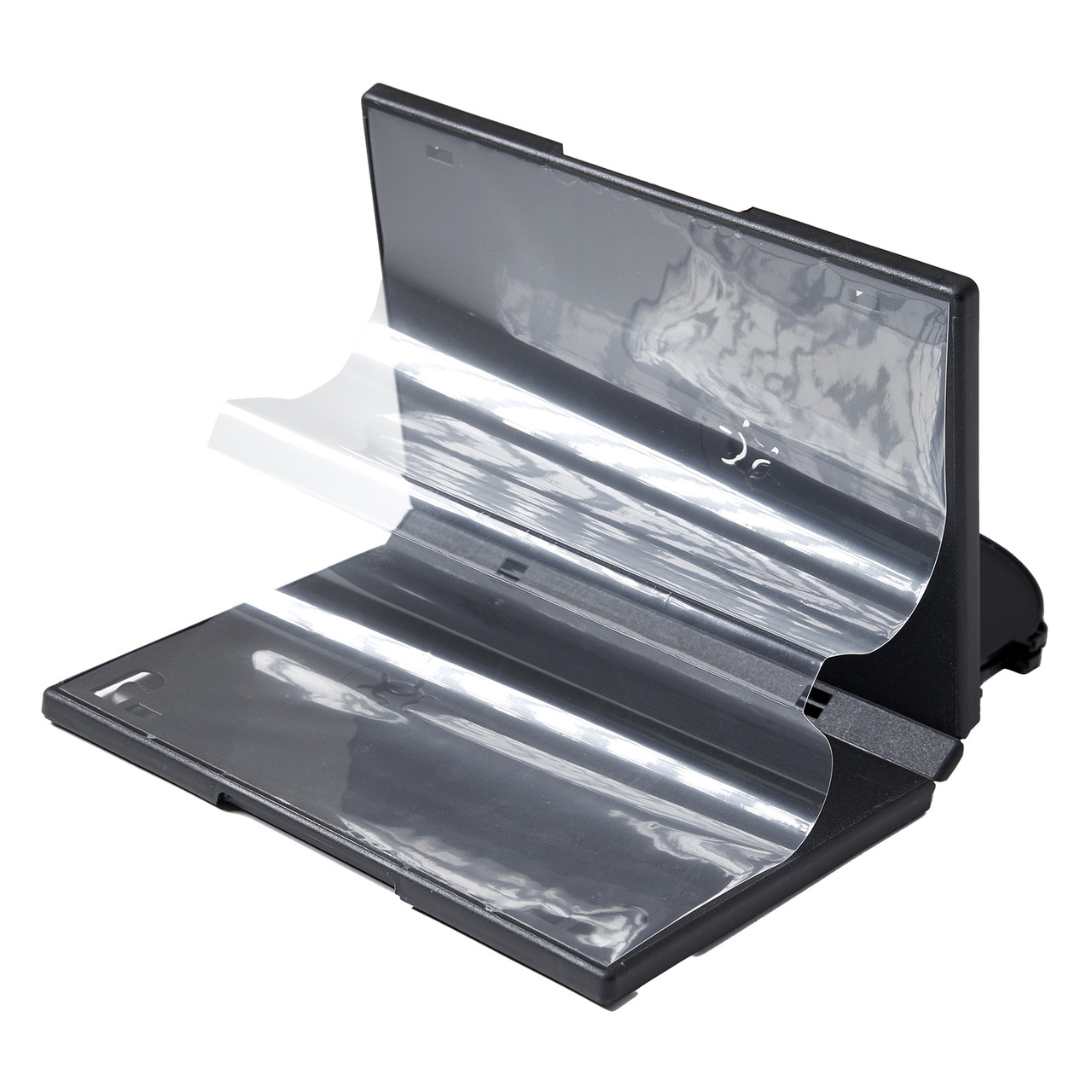 Maxtek Black Six (6) Disc DVD Cases with Double Sided Flip Tray