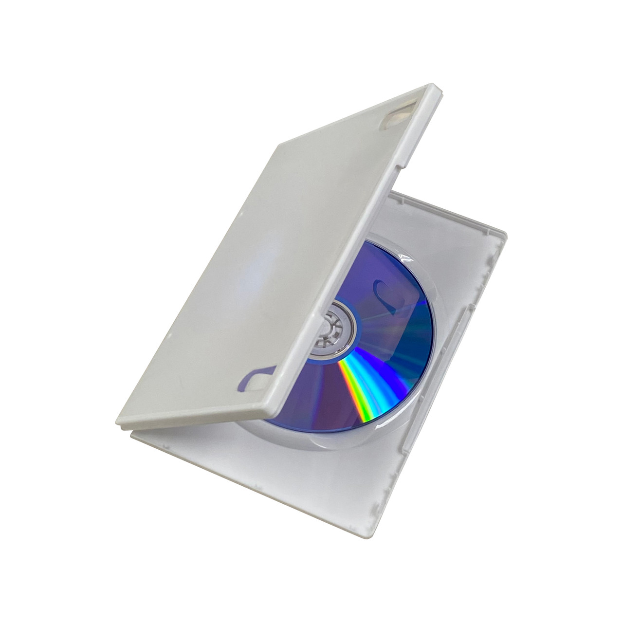 Maxtek Standard 14mm White Color Single Disc CD, DVD & Blu-ray