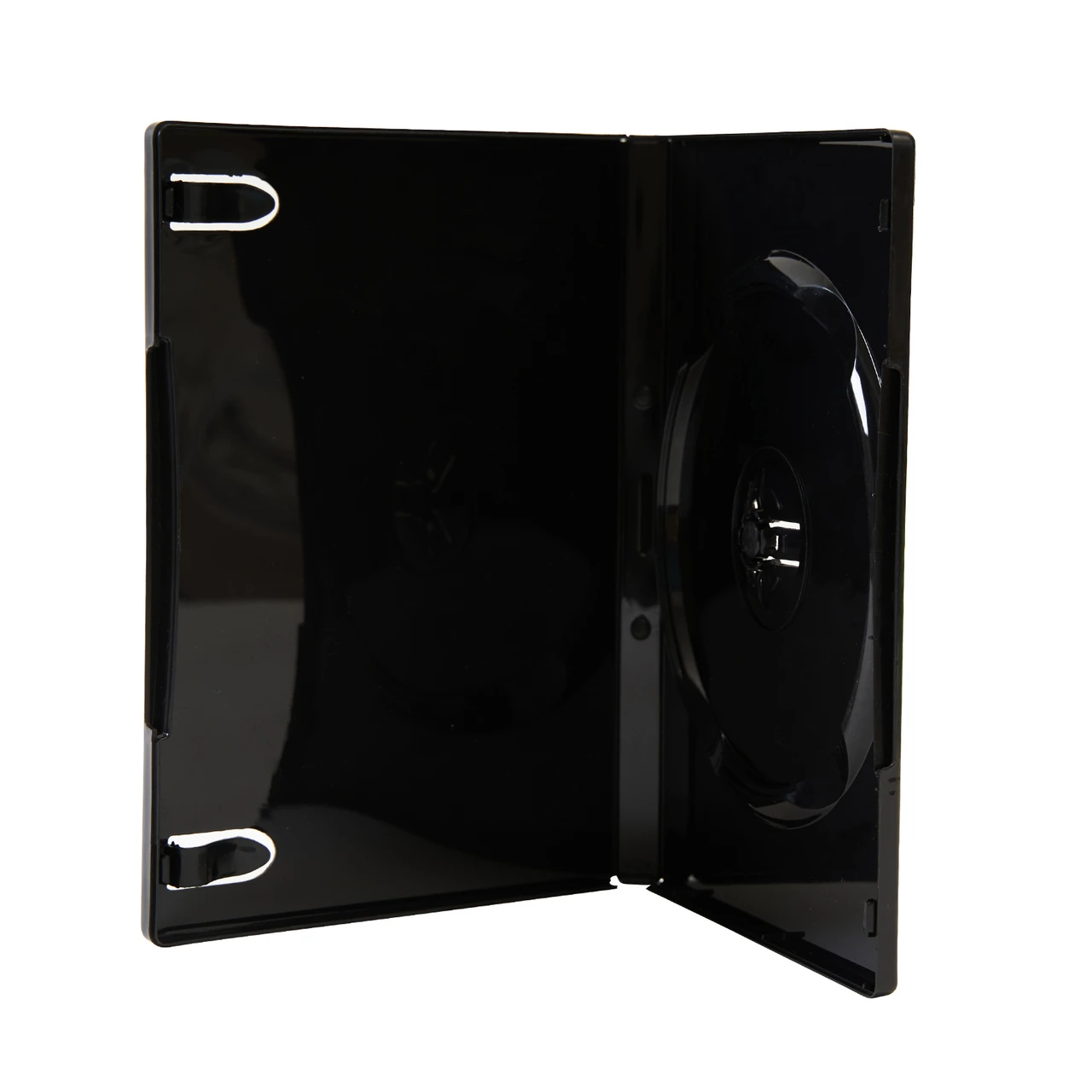 Premium Grade Shiny Black Single CD DVD Blu-ray Disc Case, 14mm
