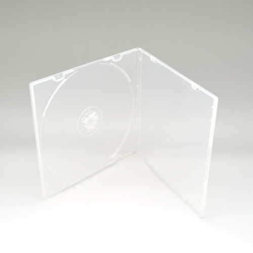 5.2mm CD Case, Slim Single Clear PP Poly Plastic Cases with Outer Sleeve