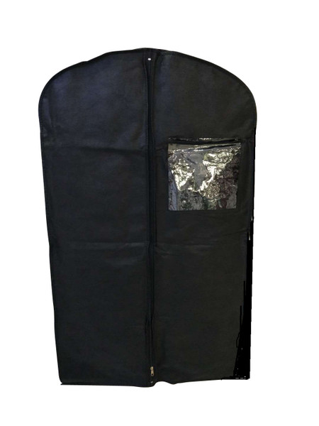 42 Inch Garment Bag Travel Storage Shirt Dress Suit Cover Black with Window