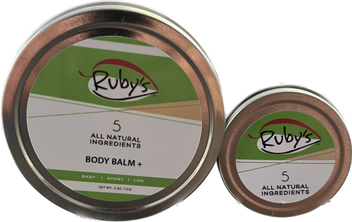 Body Balm Plus 4 oz wax tin with mini 1 oz tin
