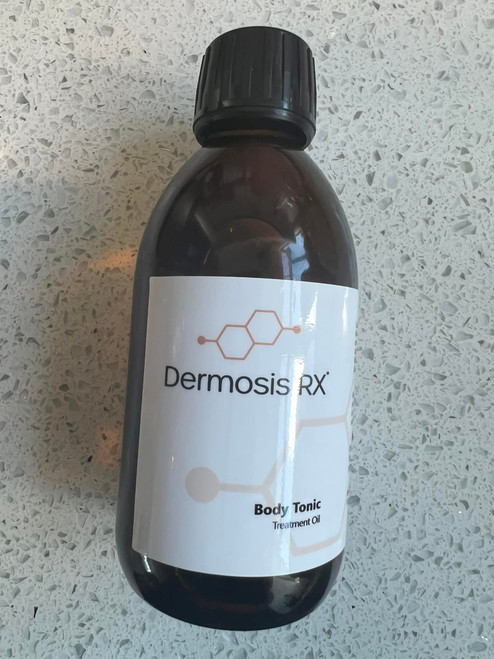 Dermosis RX Body Tonic Treatment oil , pump lid 200ml /serum lid for 100ml. Dermosis RX Body Tonic Treatment oil , pump lid 200ml /serum lid for 100ml.