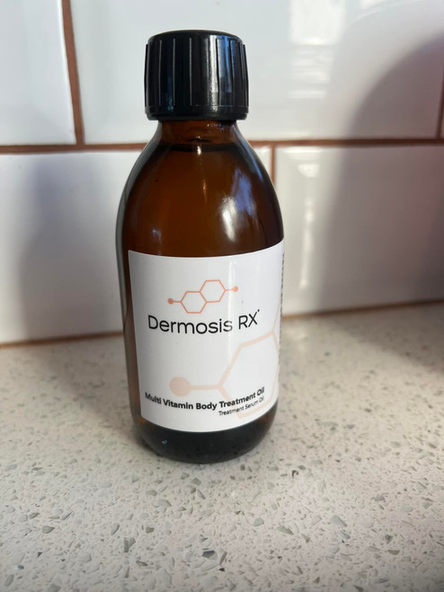 Dermosis rx Multi Vitamin Body Treatment  treatment serum oil 200ml  - with pump top Dermosis rx Multi Vitamin Body Treatment  treatment serum oil 200ml  - with pump top