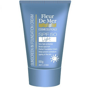 Fleur De Mer Foundation Creams SPF 50 light past bb but still fine