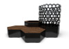 Liberty Hexagon Seating Group with Two Planters