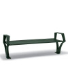 6 foot Outdoor Bench without Back, with Arms – Woodridge Collection – Surface Mount