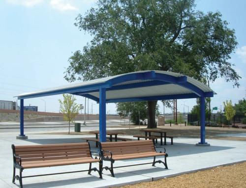 Barrel Vault Shelter with Curved Mega-Rib Roof Panels