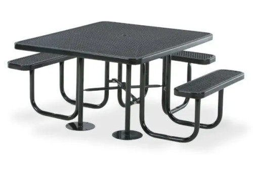 46 inch x 55 inch Square – ADA Accessible 3- Seat Picnic Table – Signature Collection – Portable