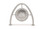 Arch Bike Rack in Stainless Steel with Standard Medallion
