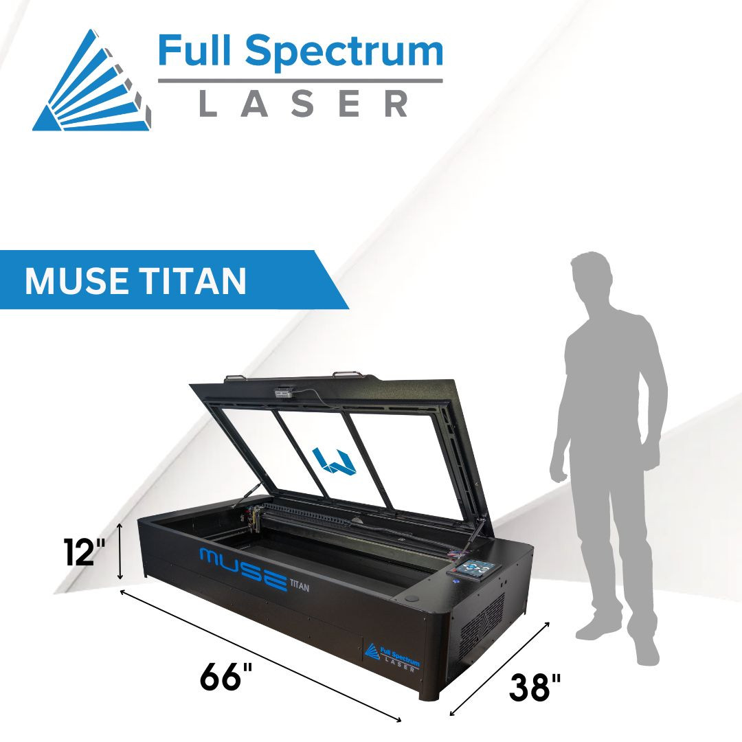 Muse Titan v3 48x24 CO2 Laser with AI 3D Camera