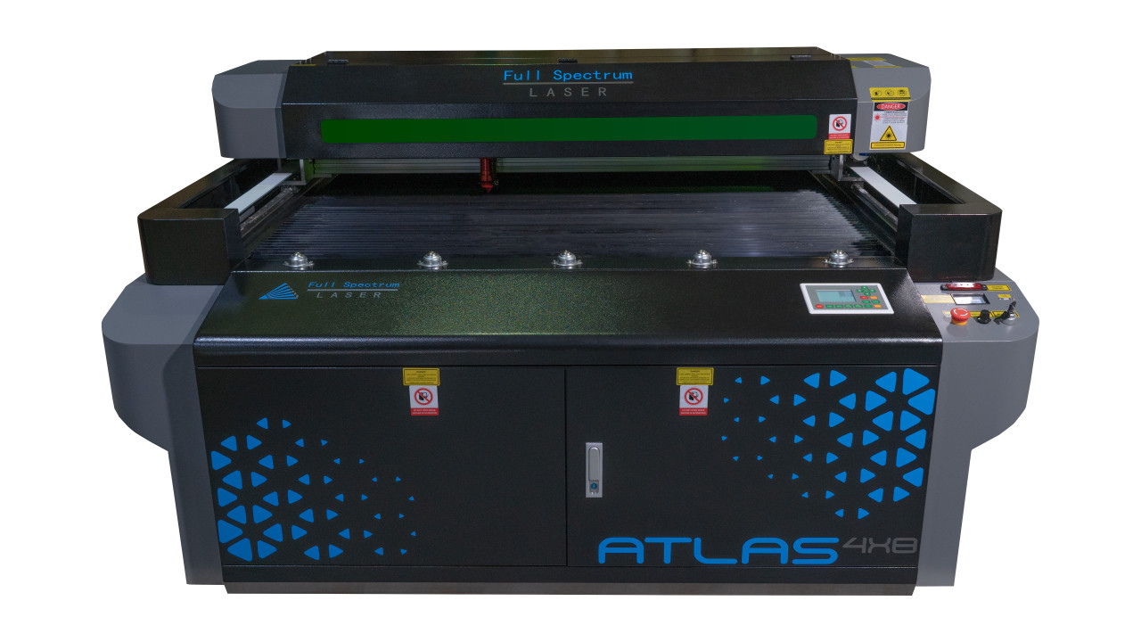 Atlas VISION 4'x8' 150W Flatbed CO2 Industrial Laser System