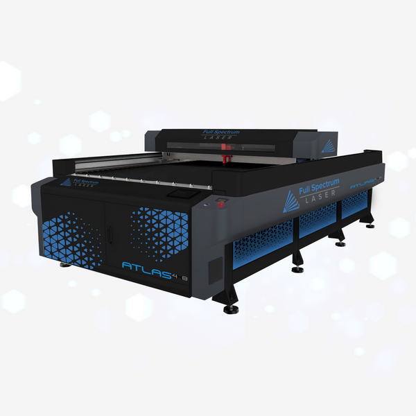 Atlas VISION 4'x8' 150W Flatbed CO2 Industrial Laser Cutting and Engraving System with Double Work Platform
