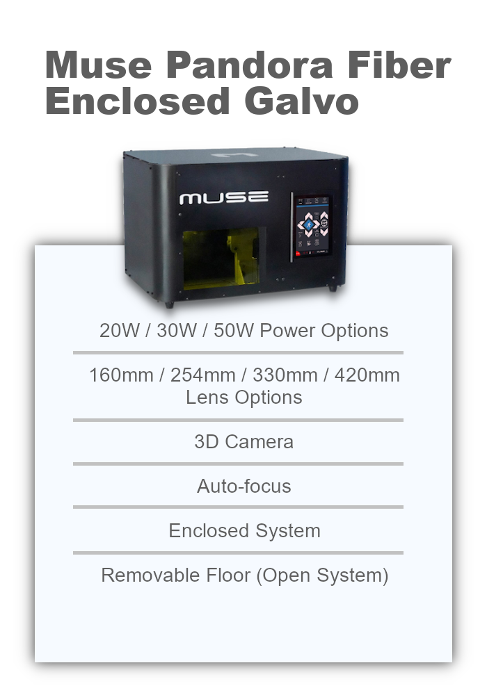 Muse Pandora Enclosed Galvo Laser Engraving Machine