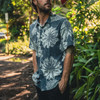Roark Men's  Bless Up Short Sleeve Button Down Shirt 