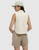 Tentree Women's Robins Button Front Sleeveless Shirt