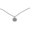 Bronwen Tiny Charm Necklace- Tree Rings Silver