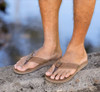 Reef Men's Leather Offshore Flip Flop