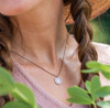 Bronwen Tiny Charm Necklace- Horseshoe Silver