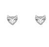 Bronwen Tiny Charm Post Earrings-Fox Silver