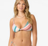 O'Neill Womens Equator Stripe Pismo Triangle Bikini Top