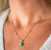 Bronwen Gemstone Necklace-Turquoise