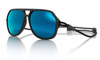 Ombraz Classic Armless Sunglasses Charcoal  w/Polarized Grey and Blue Mirror