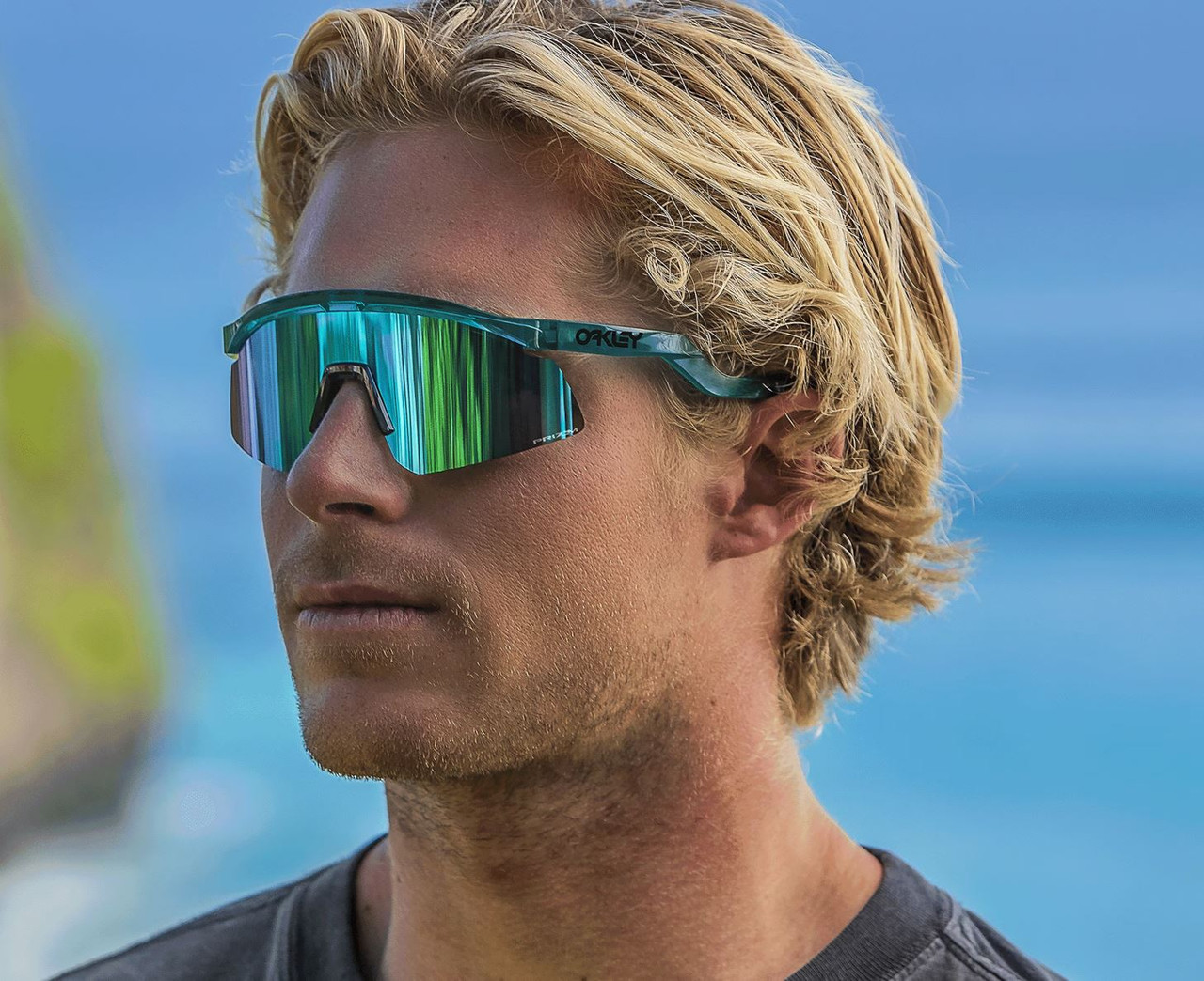 Oakley Hydra Sunglasses Trans Artic Surf Prizm Sapphire