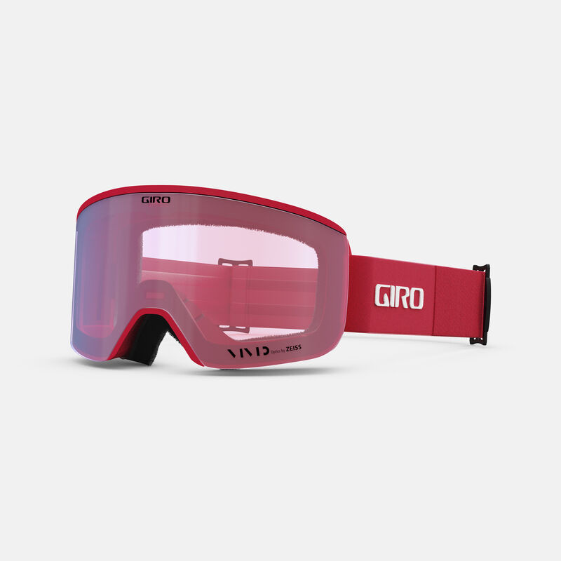 Giro Axis Goggle - Red & Black Thirds w/Viv Smoke & Vivid Infrared