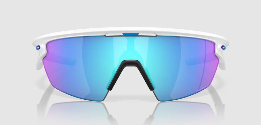 Oakley Sphaera Sunglasses -Matte White w/ Prizm Sapphire Polarized