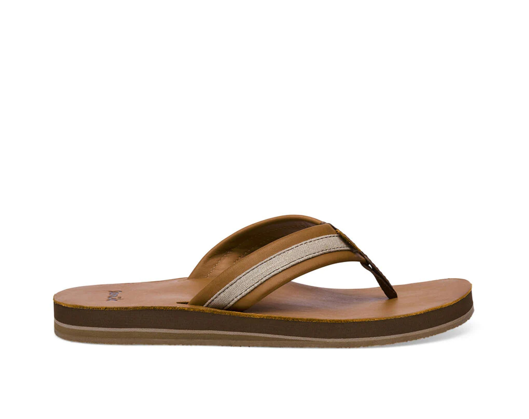 Sanuk Men s Hullsome Leather Soft Top Sandals High Mountain Sports